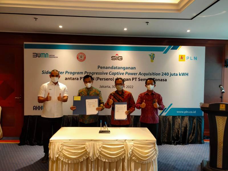 Sinergi BUMN, PT Semen Tonasa-PLN Jalin Kerjasama