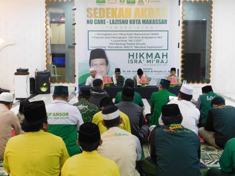 Lazisnu Gelar Isra Miraj dan Sedekah Akbar