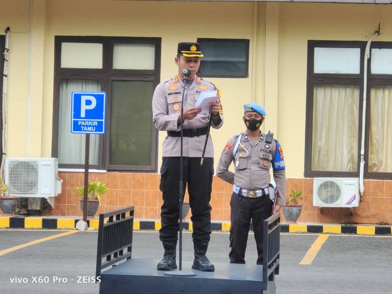 Polres Bantaeng Serah Terima Jabatan 2 Pejabat Lingkup Polres