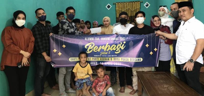 Rudianto Lallo Dorong FH Unhas Angkatan 2002 Terus Perhatikan Masyarakat Kurang Mampu