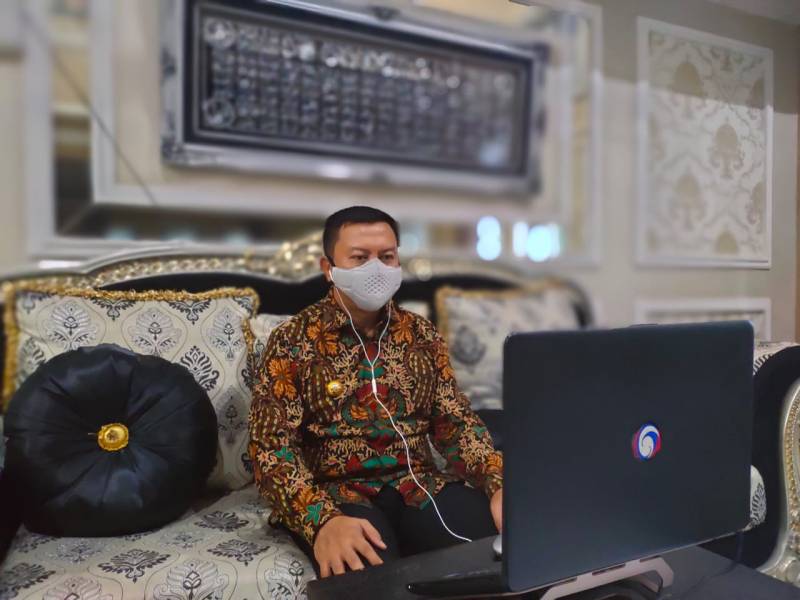 Melalui Daring, Bupati Selayar Serahkan LKPD TA 2021 ke BPK RI