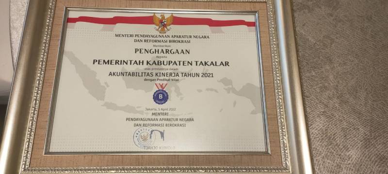 Raih SAKIP Award, Kemenpan RB Akui Pemkab Takalar Berkinerja Baik