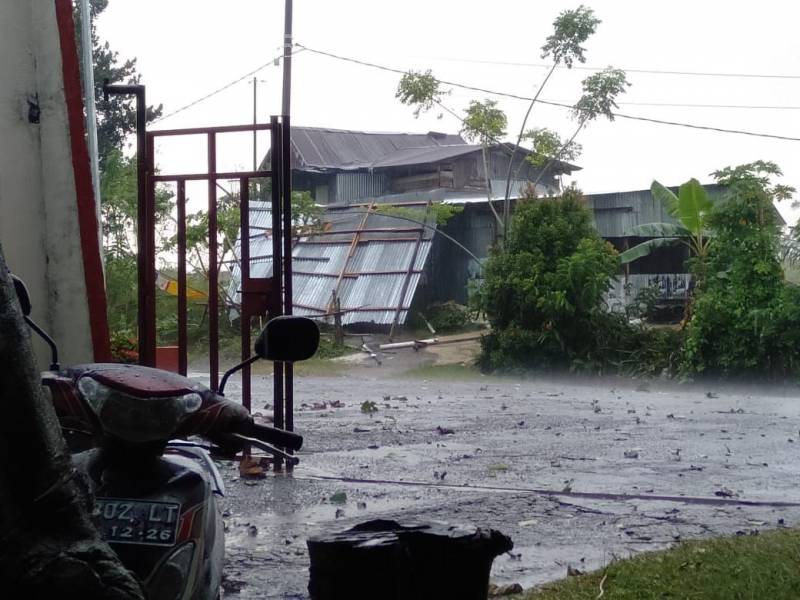 Tiga Desa Di Enrekang Diserang Angin Puting Beliung, Instansi Terkait Cepat Merespon