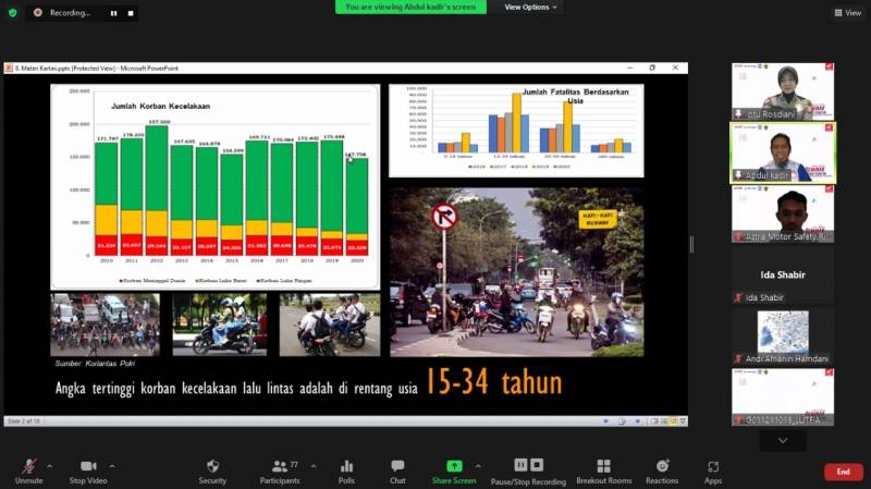 Sambut Hari Kartini, Asmo Sulsel Edukasi Safety Riding Mahasiswi UNHAS