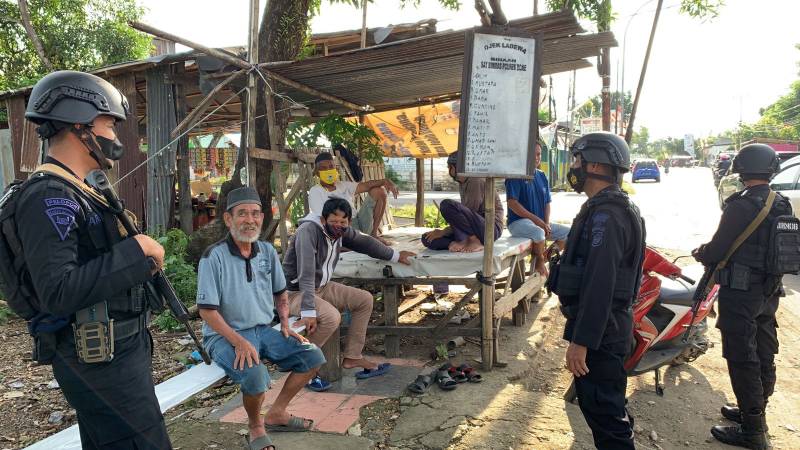 Jelang Akhir Ramadan, Brimob Bone Intens Patroli