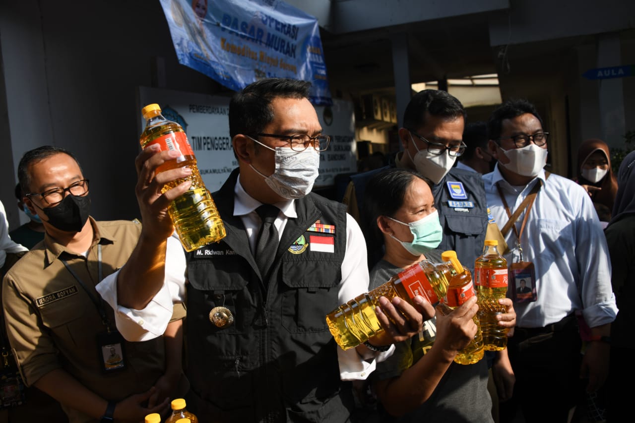 Hari Kedua Ramadan, Ridwan Kamil Cek Kondisi Harga Minyak Goreng