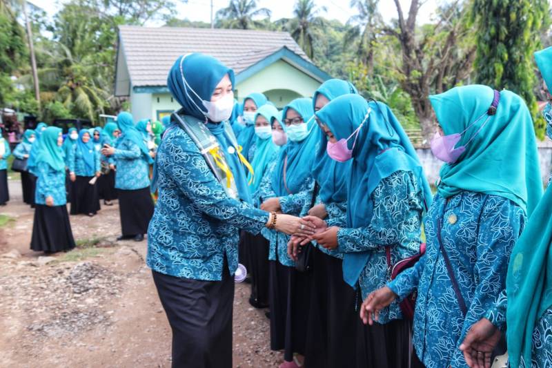 Bangun Sinergitas Dengan TP PKK Kecamatan, Andi Musrifah Basli Kunker di Lima Kecamatan Kepulauan
