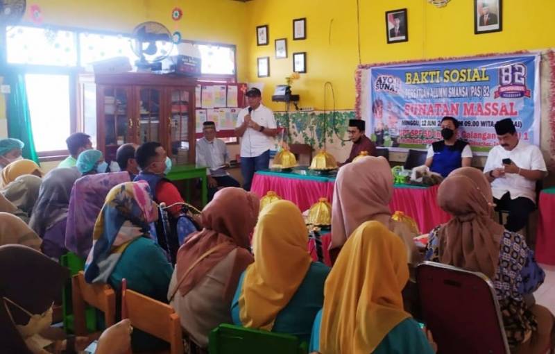 PAS82 Gelar Baksos, Puluhan Siswa SDI Galangan Kapal I Ikut Sunatan Massal