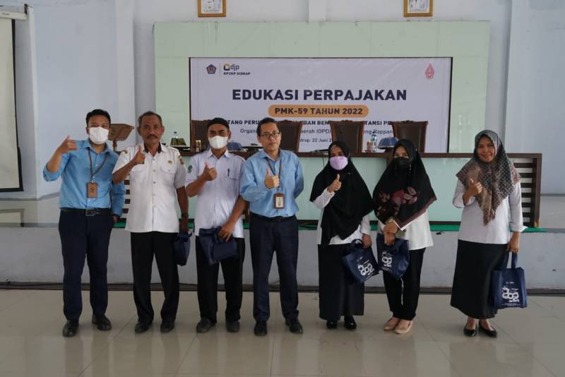 KP2KP Bersama Pemkab Sidrap Sosialisasikan Edukasi Perpajakan Kepada Bendahara OPD