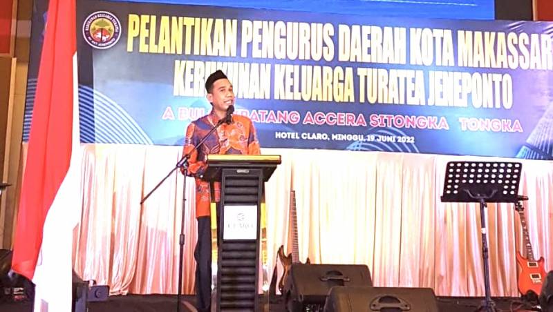 Hadir di Pelantikan Pengurus KKT Makassar, Rudianto Lallo: Jeneponto Lahirkan Banyak Orang Besar