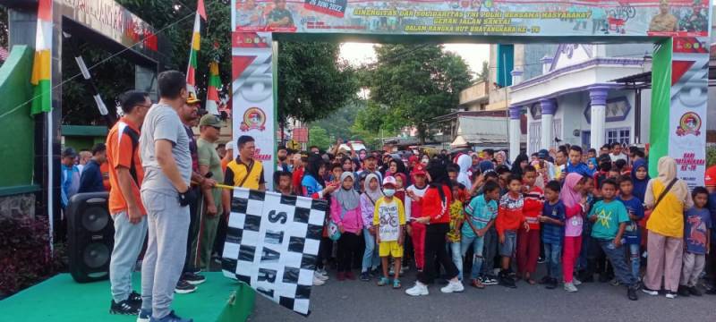 HUT Bhayangkara ke-76, Bupati Selayar Lepas Sepeda Santai