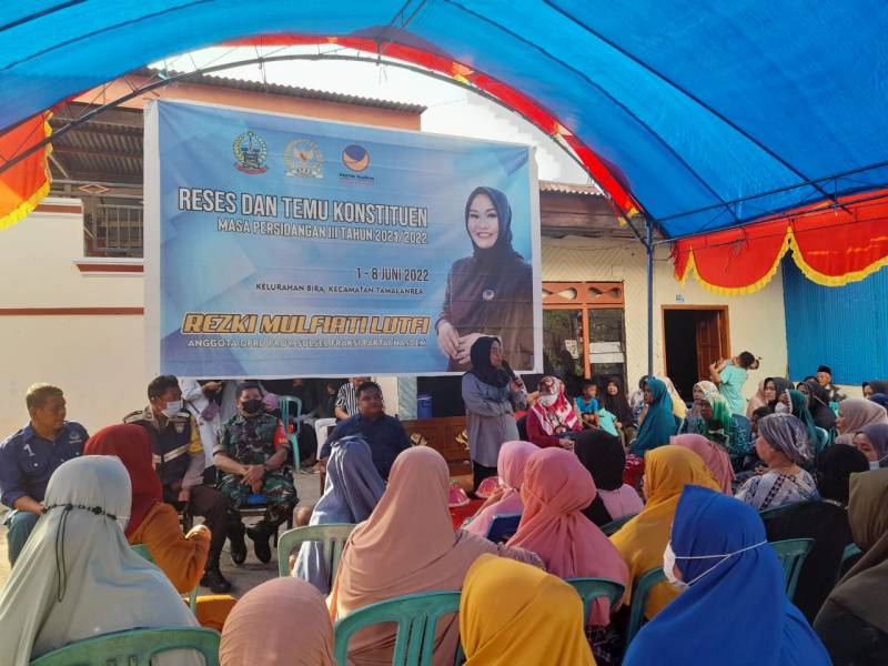 Legislator Partai NasDem Rezky Mulfiati Lutfi Serap Aspirasi Warga Dua Kecamatan