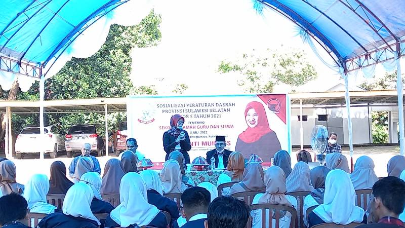 Sosialisasi Perda Sekolah Ramah Guru dan Siswa, Risfayanti: Tak Ada Lagi Diskriminasi