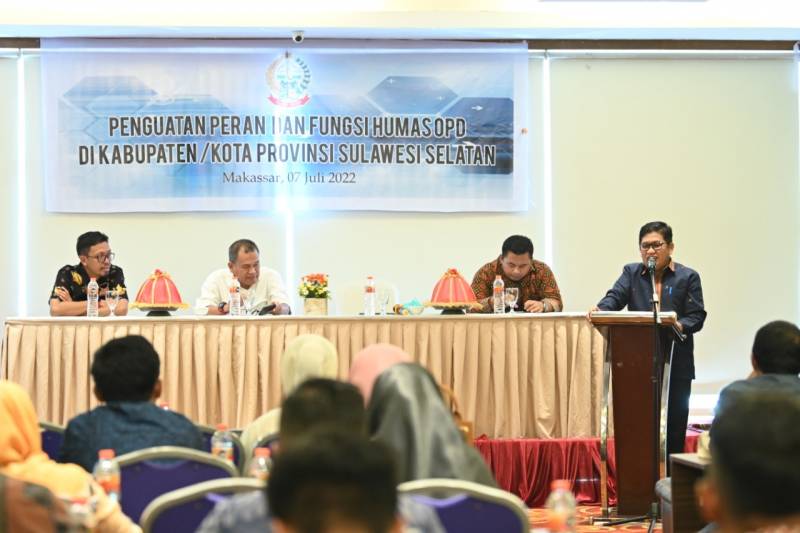 Perkuat Fungsi Humas OPD Kabupaten Kota, Diskominfo Sulsel Gelar Workshop Kehumasan
