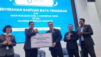 Penyerahan Beasiswa Dari Aston Makassar Untuk Mahasiswa Poltekpar