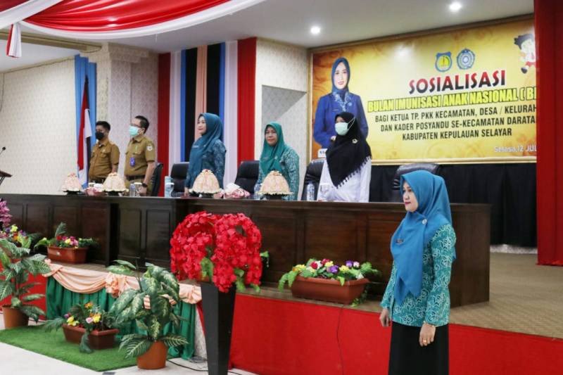 TP PKK Kabupaten Selayar Sosialisasi Bulan Imunisasi Anak Nasional