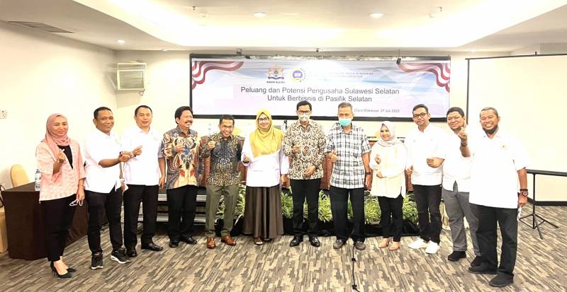 Kadin Sulsel - BSKLN Bahas Peluang dan Potensi di Kawasan Pasifik Selatan