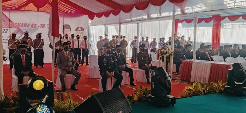 Bupati Barru dan Ketua DPRD Hadiri HUT Bhayangkara ke-76