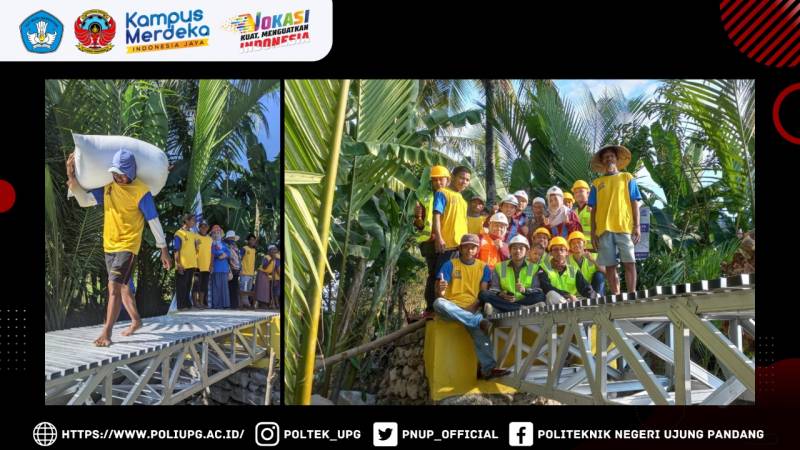 JTS PNUP Bangun Jembatan Rangka Baja Ringan di Manjeppu Allepolea Maros