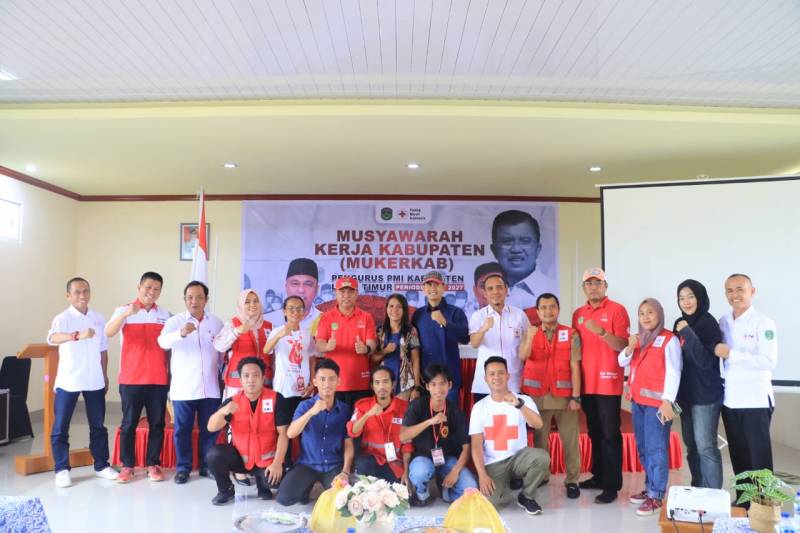 Budiman Tutup Mukerkab PMI Kabupaten Luwu Timur