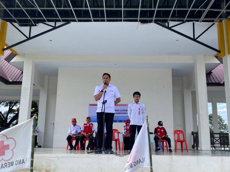 Ratusan Orang Ikuti Latihan Gabungan PMR Tingkat Wira dan Madya