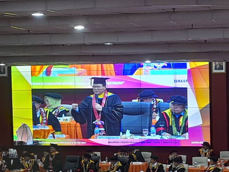 Harlah 61 UNM, Rektor Perkuat Karater Kewirausahaan di Era Post Truth 