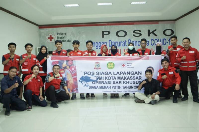Ribuan Orang Akan Mendaki Sambut HUT RI ke-77, PMI Makassar Kirim 36 Relawan di Pos Siaga Merah Putih