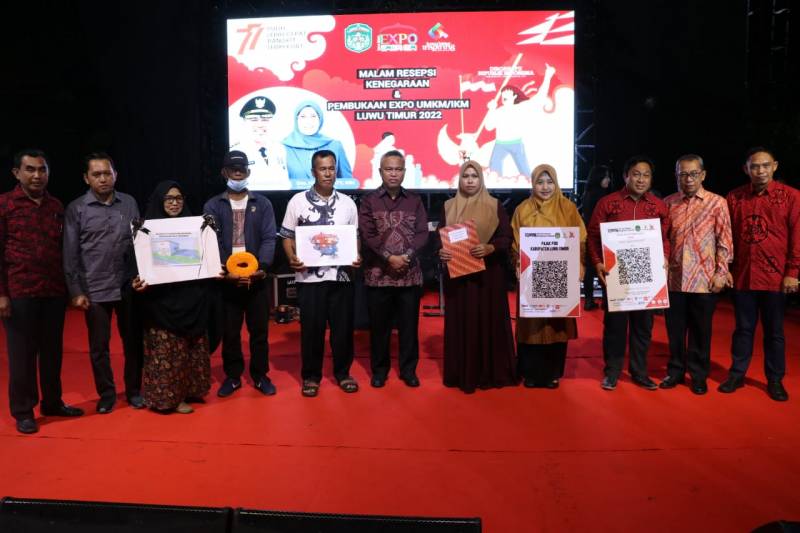 Malam Resepsi Kenegaraan, Budiman Buka Expo UMKM Lutim