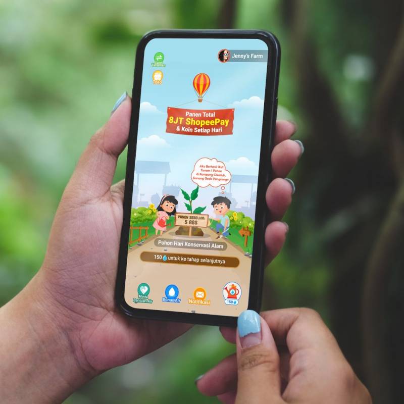 Sambut Hari Konservasi Alam Nasional, Main Shopee Tanam Bisa Sumbang Ribuan Bibit Pohon