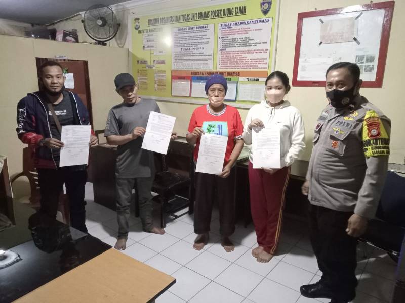 Melalui Problem Solving, Bhabinkamtibmas Pulau Barrang Caddi Damaikan Warganya