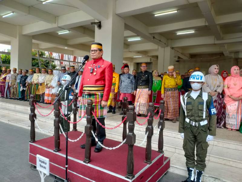 UNM  Upacara HUT RI ke 77 Tahun Berlangsung dengan Hikmat