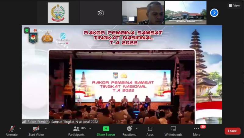 Gubernur Andi Sudirman Narasumber Rakor Pembina SAMSAT Tingkat Nasional 2022 