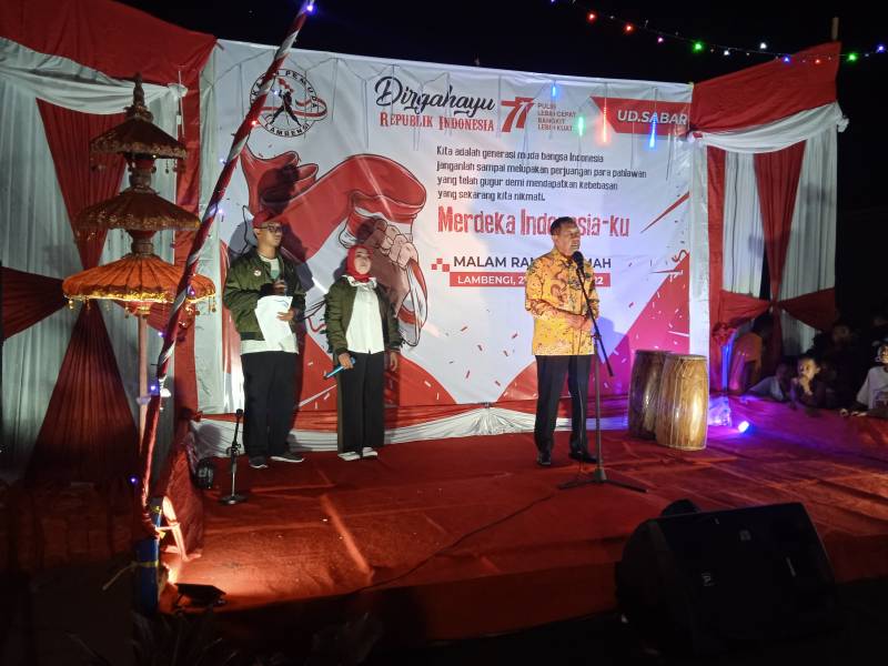 Malam Ramah HUT RI di Desa Bontoala Dihadiri Anggota DPR RI, H Hamka B Kady