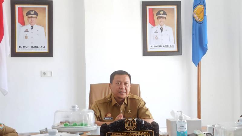 Bupati Selayar Ikuti Rapat Koordinasi Penuntasan Pasca Bencana Gempa Dengan Setwapres