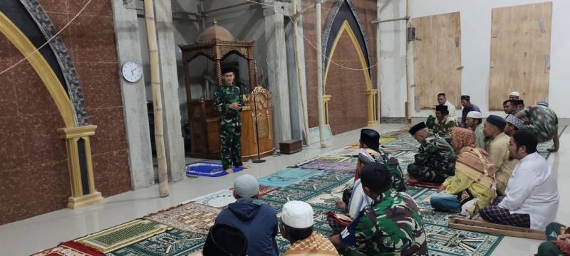 Jamaah Masjid Babussa'adah Dusun Bungloe Apresiasi Program Safari Shalat Subuh Dandim