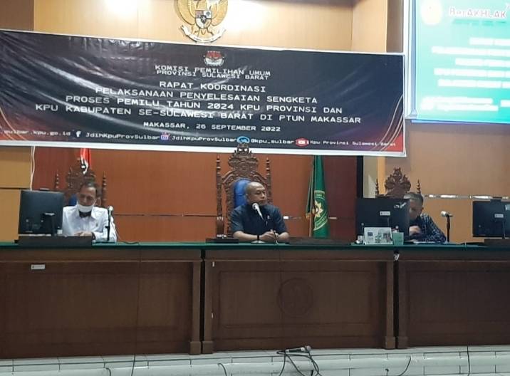 Antisipasi Sengketa Proses Pemilu, KPU se-Sulbar Koordinasi ke PTUN