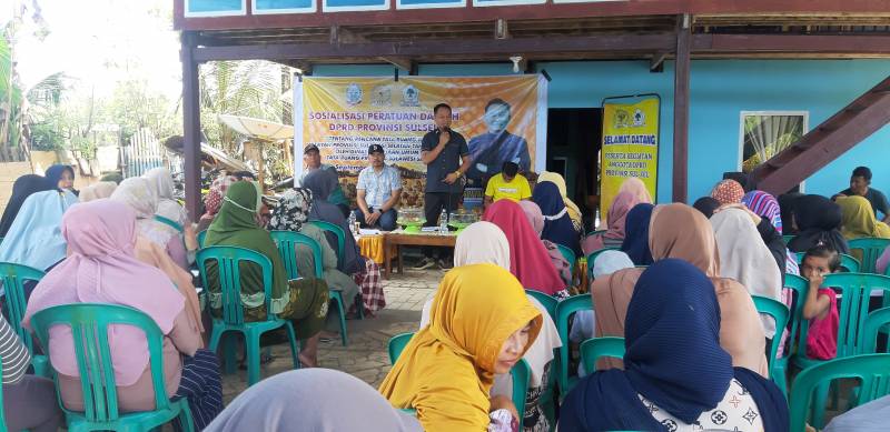 Sofyan Syam Sosperda RTRW di Desa Tabotabo