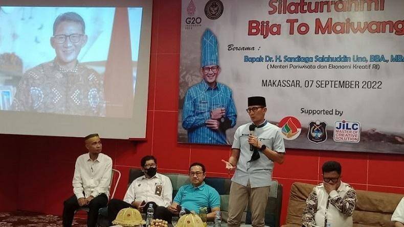 Andi Asruddin Minta Dukungan Sandiaga Uno Kembangkan Pariwisata di Kecamatan Maiwa