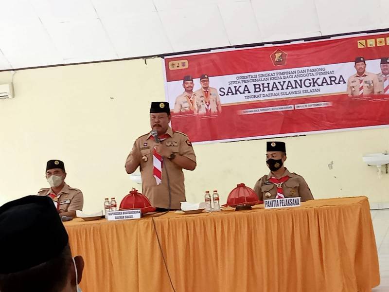 Pimpinan Saka Bhayangkara Tingkat Sulsel Buka Orientasi Singkat dan Pengenalan Krida