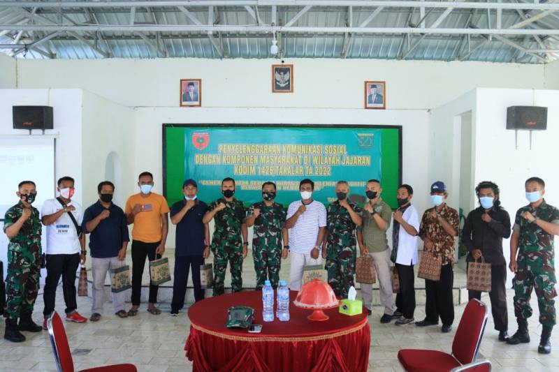 Kodim 1426 Takalar Gelar Komsos Dengan Komponen Masyarakat
