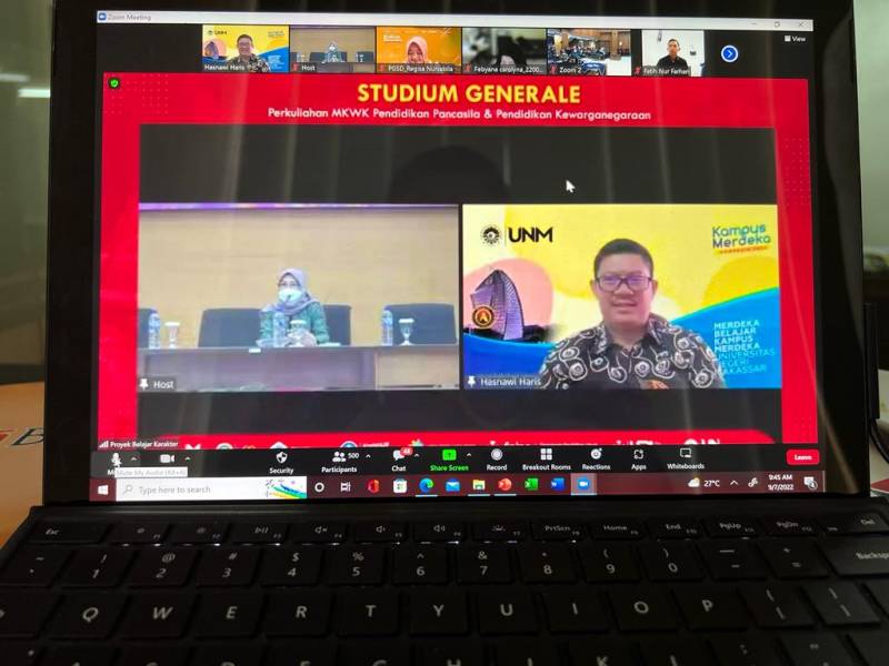 Prof Hasnawi Haris, Warek 1 UNM Jadi Pembicara di Hadapan Civitas Akademika UPI dan 4.500 Mahasiswa Baru UPI Tahun 2022