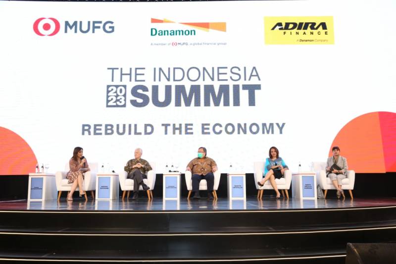 The Indonesia Summit 2023, Danamon Bersama MUFG Bank dan Adira Finance Gelar Diskusi Thought Leadership