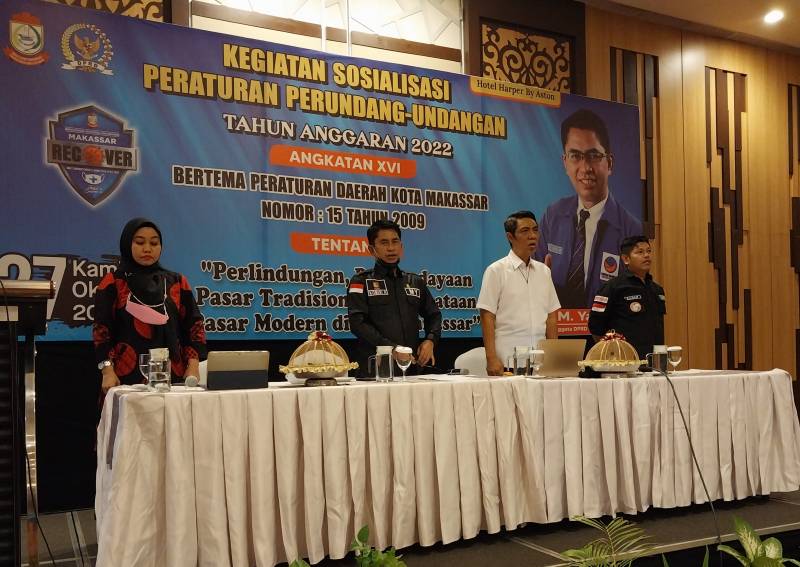 Anggota DPRD Makassar M Yahya, Sosialisasi Perda Perlindungan, Pemberdayaan Pasar Tradisional dan Penataan Pasar Modern