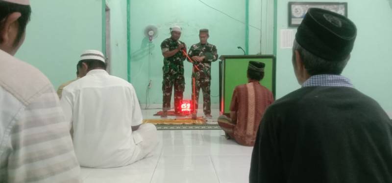 Dandim Safari Shalat Subuh di Masjid Babul Rahman Dusun Bonto Manai