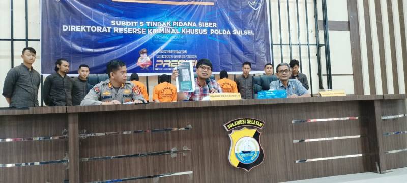Gunakan Rans Entertainment Menipu, Enam Warga Wajo Ditangkap