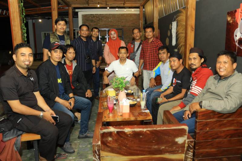 Dandim 1426 Takalar dan Jurnalis Bangun Komunikasi dan Kemitraan