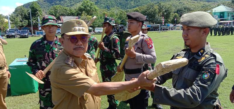 TMMD Ke-115 di Desa Buttu Pamboang Resmi Dibuka