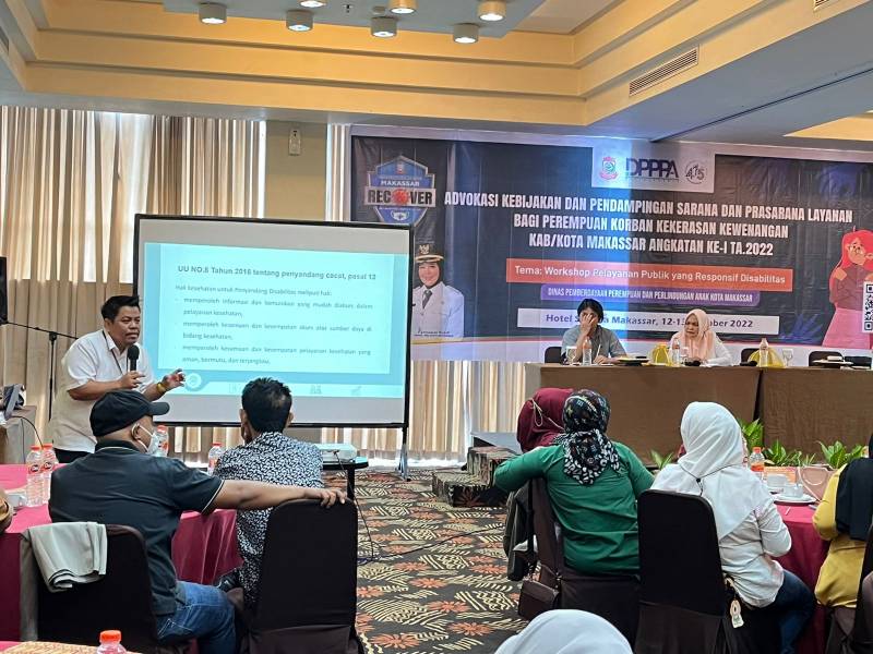 DP3A Gelar Workshop Pelayanan Responsif Bagi Disabilitas