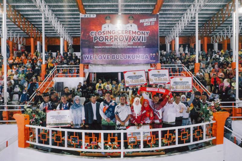 Porprov Sulsel XVII, Gubernur Andi Sudirman Beri Bonus Rp1 Miliar Lebih