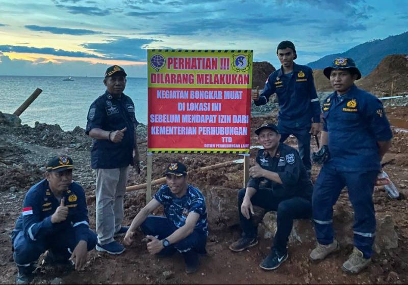 Tak Miliki Izin Tersus KUPP Kolaka Segel Puluhan Lokasi Tambang